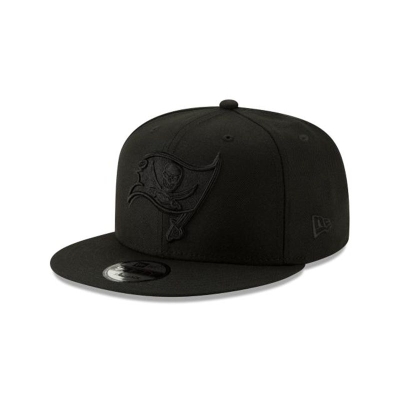 Black Tampa Bay Buccaneers Hat - New Era NFL Basic Black On Black 9FIFTY Snapback Caps USA8173920